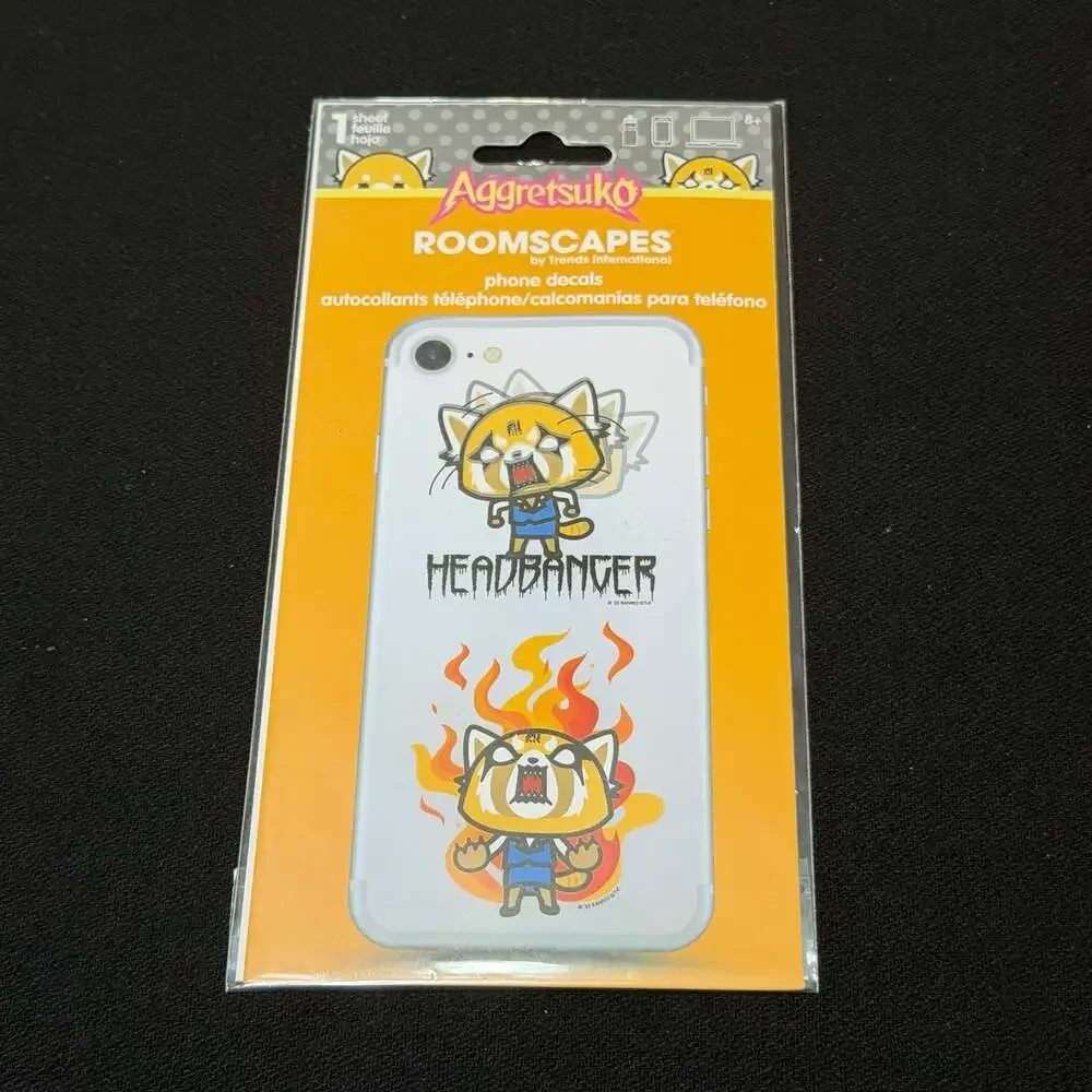Aggretsuko Roomscapes by Trends International Phone Decals Headbanger